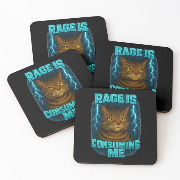 Item preview, Rage Consumes Me Funny cat designed and sold by IdealDo.