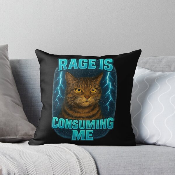 Item preview, Rage Consumes Me Funny cat designed and sold by IdealDo.