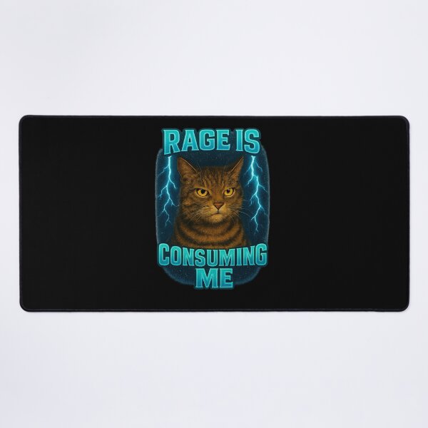 Item preview, Rage Consumes Me Funny cat designed and sold by IdealDo.