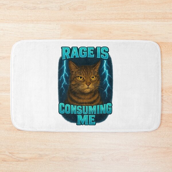 Item preview, Rage Consumes Me Funny cat designed and sold by IdealDo.