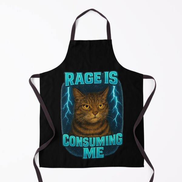 Item preview, Rage Consumes Me Funny cat designed and sold by IdealDo.