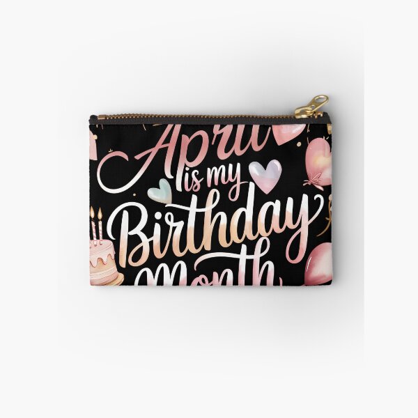 Item preview, April Is My Birthday Month Cute Pastel Birthday Typography designed and sold by KristenosNehk.
