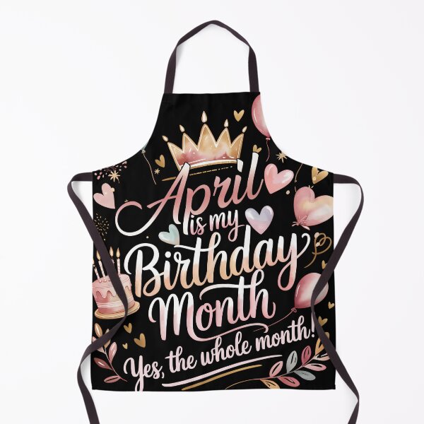 Item preview, April Is My Birthday Month Cute Pastel Birthday Typography designed and sold by KristenosNehk.