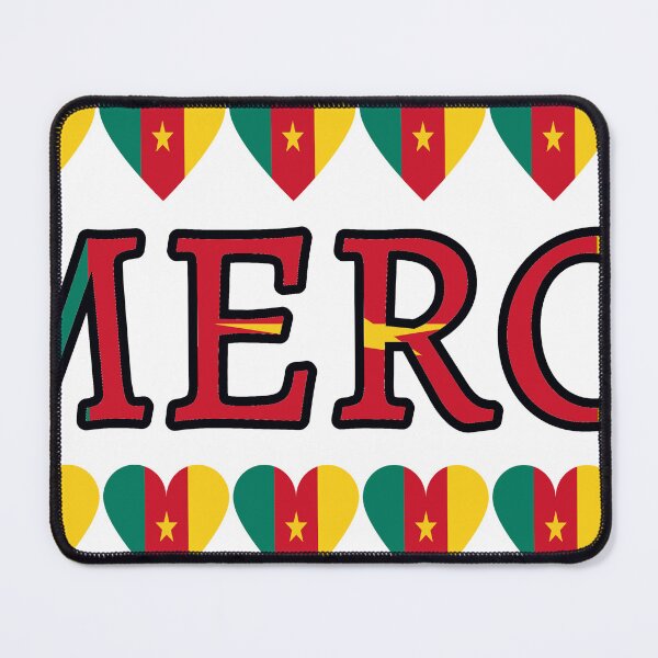Item preview, Cameroon Flag Letters And Hearts designed and sold by TheIconSmith.