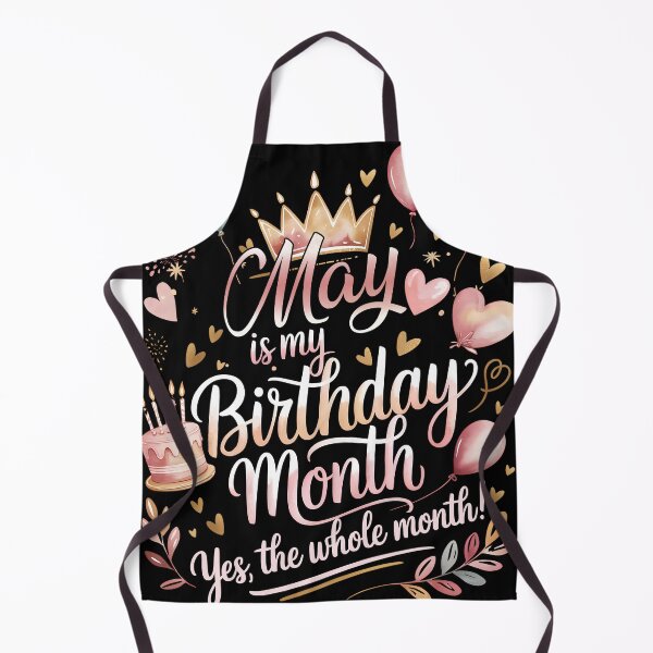 Item preview, May Is My Birthday Month Cute Pastel Birthday Typography designed and sold by KristenosNehk.