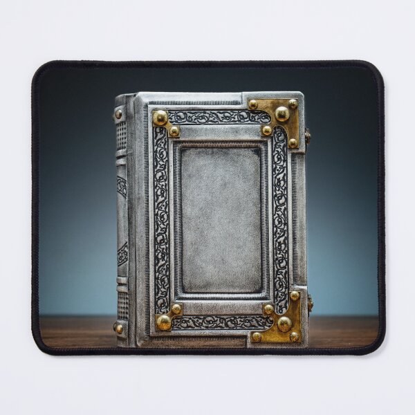 Item preview, Aged white leather book cover designed and sold by alchemist501.
