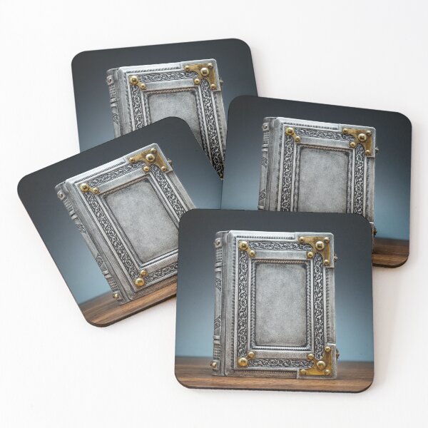 Item preview, Aged white leather book cover designed and sold by alchemist501.