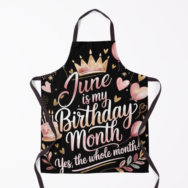 Item preview, June Is My Birthday Month Cute Pastel Birthday Typography designed and sold by KristenosNehk.