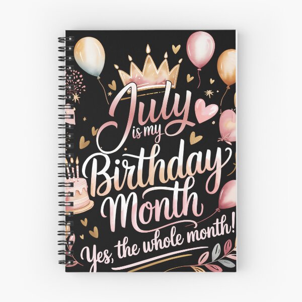 Item preview, July Is My Birthday Month Cute Pastel Birthday Typography designed and sold by KristenosNehk.