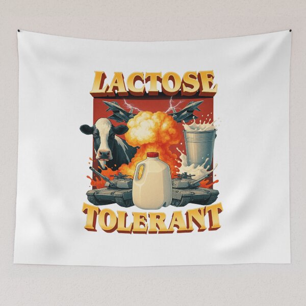 Item preview, Lactose Tolerant Vintage Graphic T-Shirt, Retro Milk 90s Funny Shirt, Funny Shirts For Friends, Y2k Unisex Baggy Shirt, 2000s Shirt Gift designed and sold by ezuldeen48.