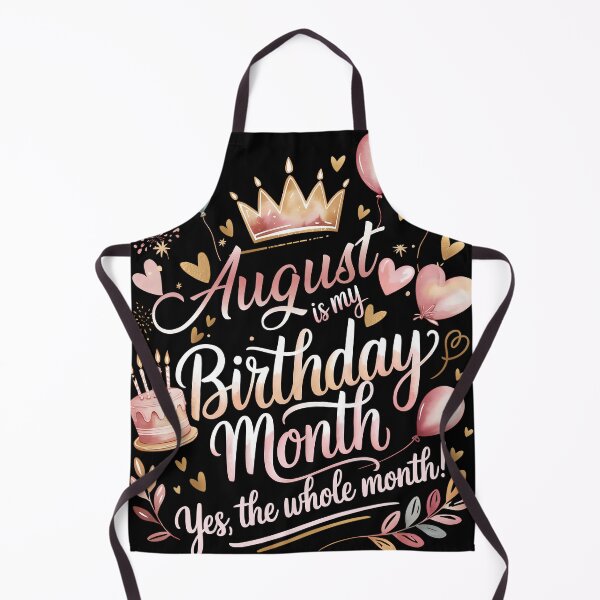 Item preview, August Is My Birthday Month Cute Pastel Birthday Typography designed and sold by KristenosNehk.