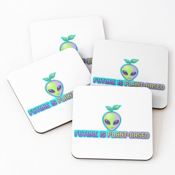 Item preview, Future is Plantbased Alien Vegan Merch designed and sold by PrintsyNook.