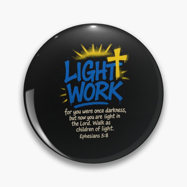 Item preview, Light Work – Ephesians 5:8 | Bold Christian Streetwear Design designed and sold by Faith In Black Designs.