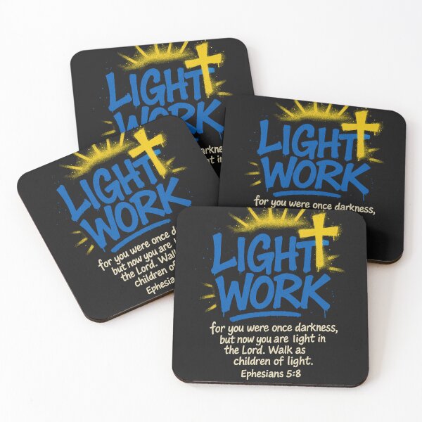 Item preview, Light Work – Ephesians 5:8 | Bold Christian Streetwear Design designed and sold by Faith In Black Designs.