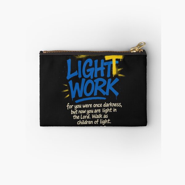 Item preview, Light Work – Ephesians 5:8 | Bold Christian Streetwear Design designed and sold by Faith In Black Designs.