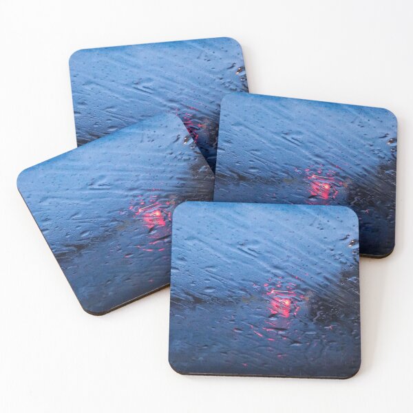 Item preview, Red and Blue through Raindrops designed and sold by Maxiverse.