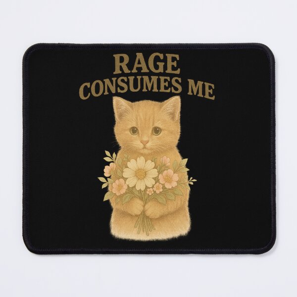 Item preview, Rage Consumes Me Funny cat designed and sold by IdealDo.