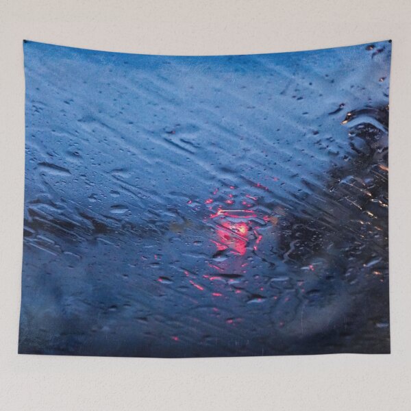 Item preview, Red and Blue through Raindrops designed and sold by Maxiverse.
