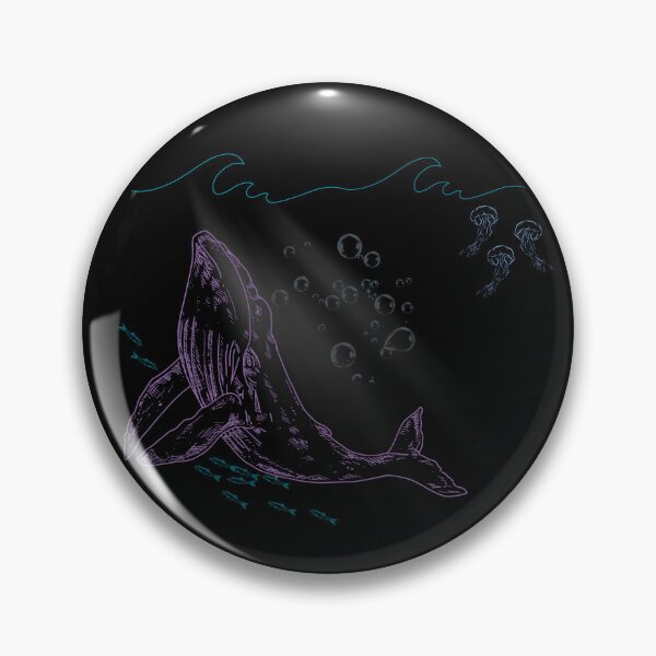 Item preview, A whale swimming in the ocean - wild nature designed and sold by Lovelalaland.