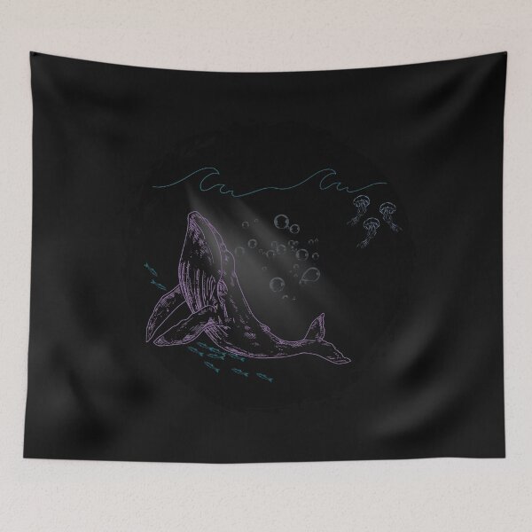 Item preview, A whale swimming in the ocean - wild nature designed and sold by Lovelalaland.