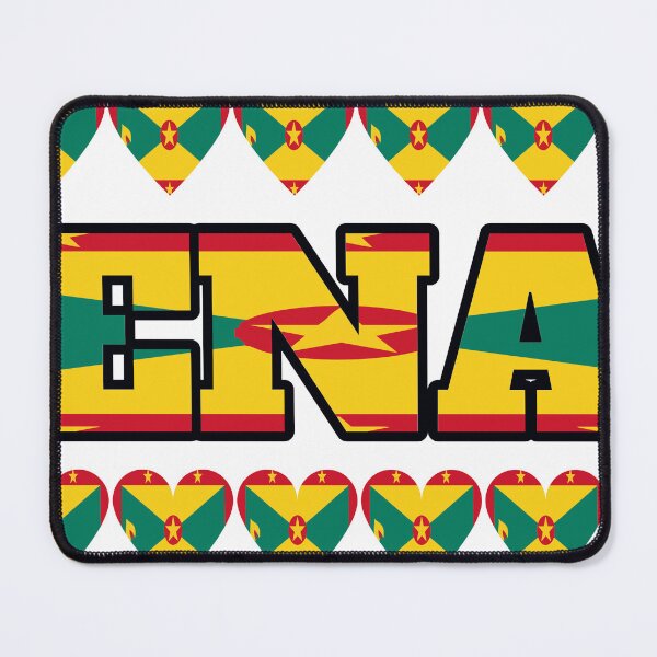 Item preview, Grenada Flag Letters And Hearts designed and sold by TheIconSmith.