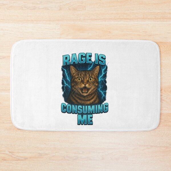 Item preview, Rage Consumes Me Funny cat designed and sold by IdealDo.
