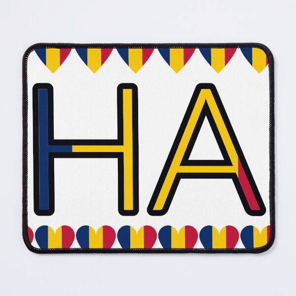 Item preview, Chad Flag Letters And Hearts designed and sold by TheIconSmith.
