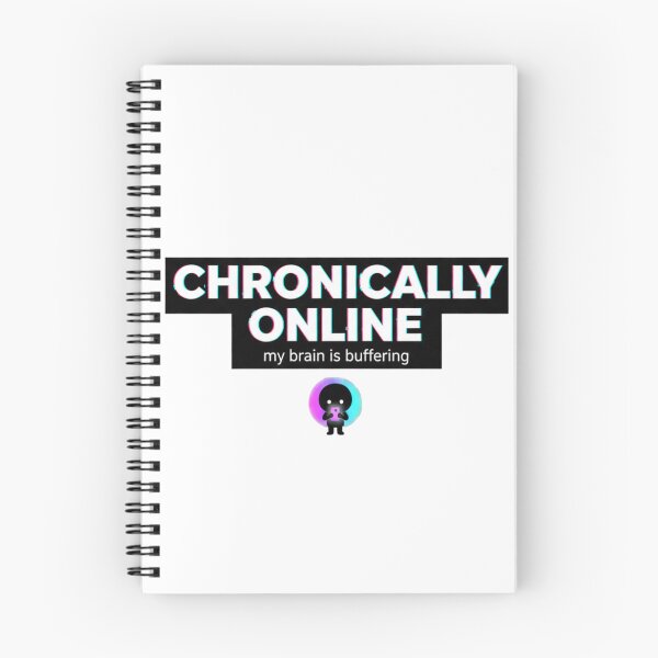 Item preview, Chronically Online Shirt | Brainrot Screen Addict Meme Tee designed and sold by Lunafy Design.