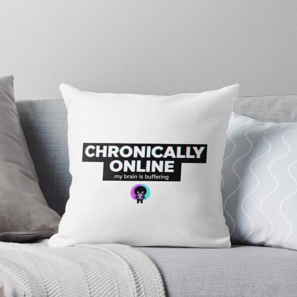 Item preview, Chronically Online Shirt | Brainrot Screen Addict Meme Tee designed and sold by Lunafy Design.