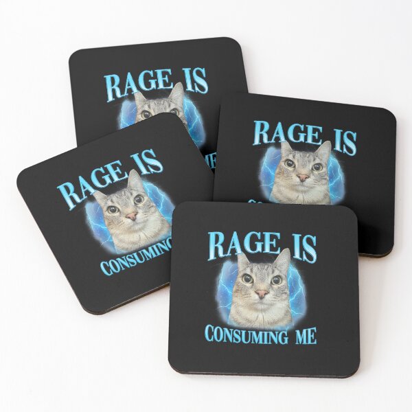 Item preview, Rage Consumes Me Funny cat designed and sold by IdealDo.