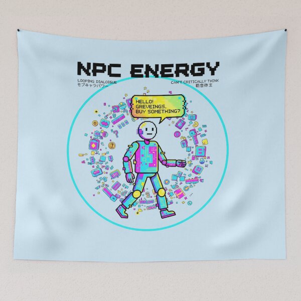 Item preview, NPC Energy – Looping Dialogue Glitchcore designed and sold by Tily360.