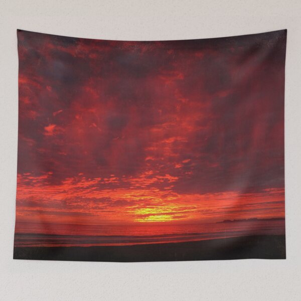 Item preview, Dramatic Red Sunset Over Ocean #1 designed and sold by Maxiverse.