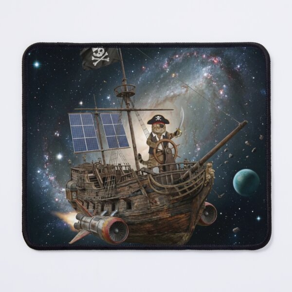 Item preview, Capt' Cat sailing the Milkyway designed and sold by CammiesShop.