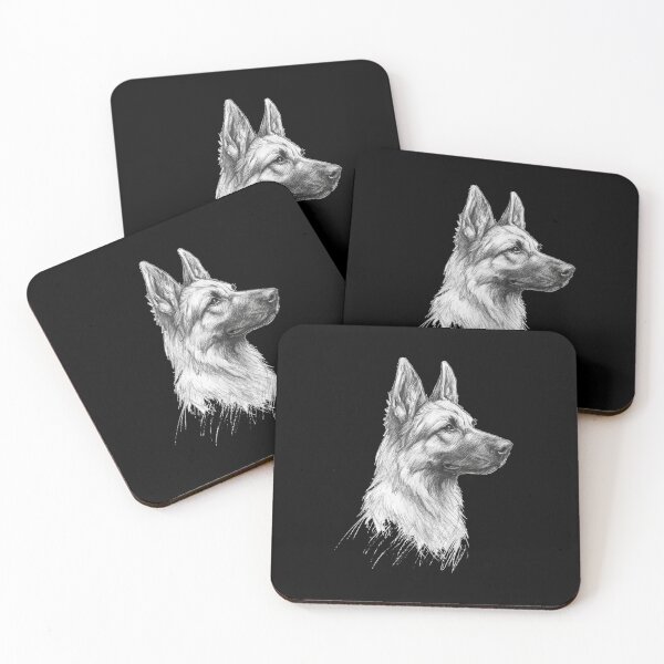 Item preview, Majestic German Shepherd Sketch  German Shepherd Dog Art: A Hand-Drawn Portrait designed and sold by zuzzelek44.