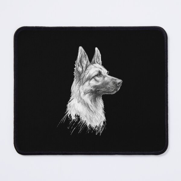 Item preview, Majestic German Shepherd Sketch German Shepherd Dog Art: A Hand-Drawn Portrait designed and sold by zuzzelek44.