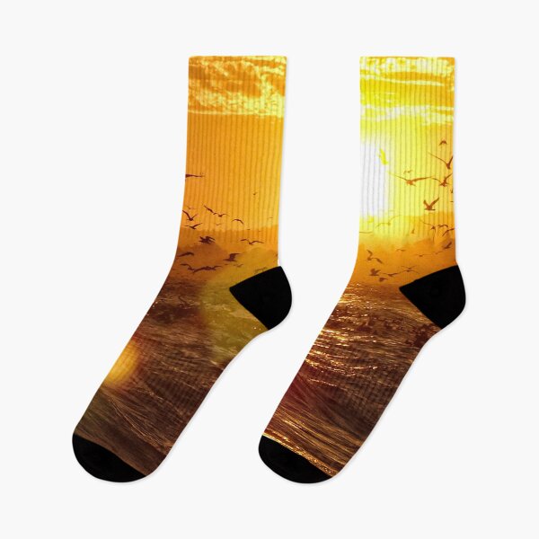 Item preview, Sunset Over Ocean with Birds designed and sold by Maxiverse.