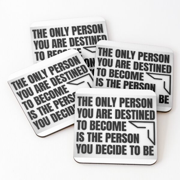 Item preview, The Only Person You’re Destined to Be Is the Person You Decide to Be designed and sold by ExquisiteShop22.