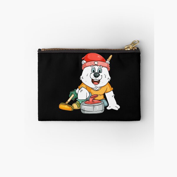 Item preview, Curling player polar bear designed and sold by Soulskier.