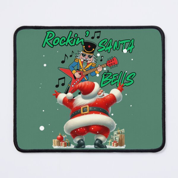 Item preview, Rockin’Santa Bells – Funny Christmas Rock Design designed and sold by Szpaku desart .