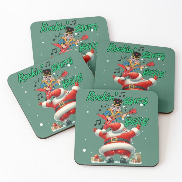 Item preview, Rockin’Santa Bells – Funny Christmas Rock Design designed and sold by Szpaku desart .
