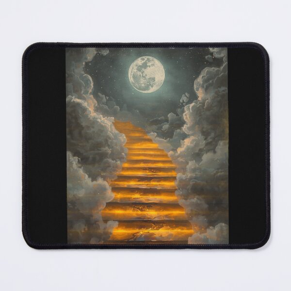 Item preview, A magical staircase leading to heaven on a moonlit night designed and sold by Lovelalaland.
