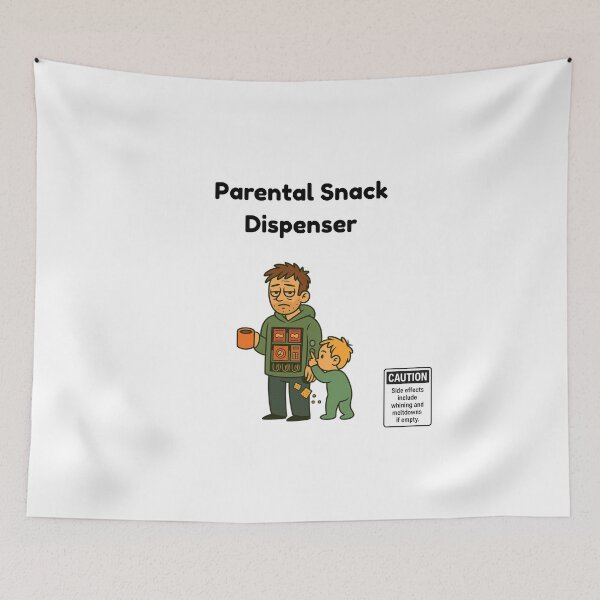 Item preview, Parental Snack Dispenser – Funny Parenting Humor Design designed and sold by MadeInNapTime.