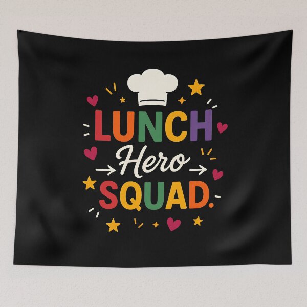 Item preview, Lunch Hero Squad – Cute School Cafeteria Staff Design, Colorful Lunch Lady & Lunch Worker Appreciation Art designed and sold by JoyBoyStudio1.