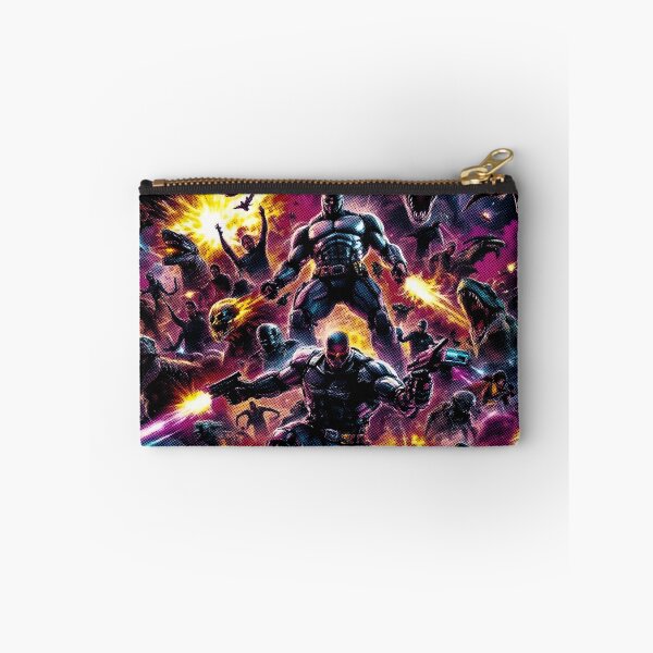 Item preview, 80s Neon Action Overload, designed for black fabrics designed and sold by SteadyRolling.