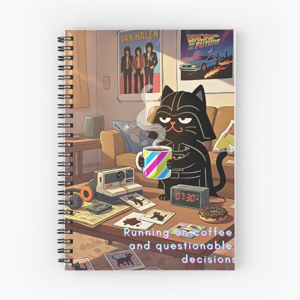 Item preview, Darth Purr Coffee – Running on Questionable Decisions (1986) designed and sold by catastrocat.