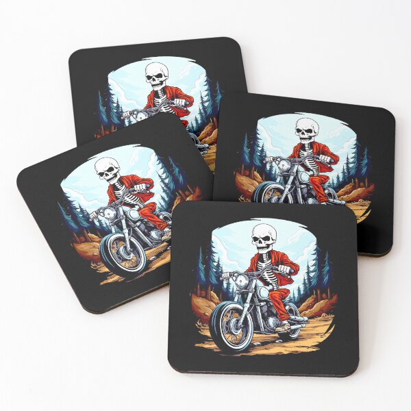 Item preview, Skeleton motorcyclist designed and sold by Soulskier.