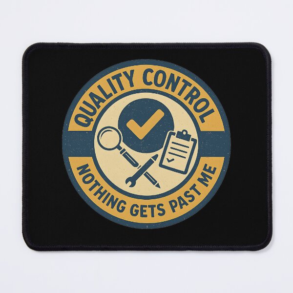 Item preview, Quality Control Retro Badge Design designed and sold by My Cool Store.