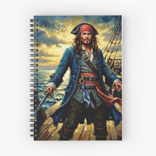 Item preview, Swashbuckler Pirate Captain Oil Painting | Dreadlocks Sea Adventure Art | Blue Coat Sailing Icon designed and sold by Art's Diner.