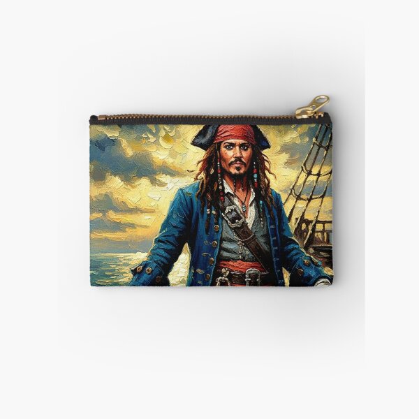 Item preview, Swashbuckler Pirate Captain Oil Painting | Dreadlocks Sea Adventure Art | Blue Coat Sailing Icon designed and sold by Art's Diner.