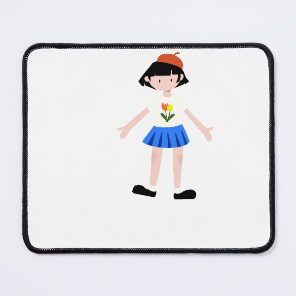 Item preview, Cute Beret Girl with Tulip T-Shirt Illustration designed and sold by AmberPeng.